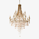 Tatum Lux Shell Crystal Chandelier – 21 Heads Copper