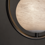 Teardrop Frame Pendant Alabaster