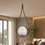 Teardrop Frame Pendant Alabaster