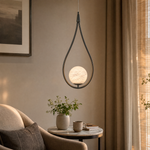 Teardrop Frame Pendant Alabaster