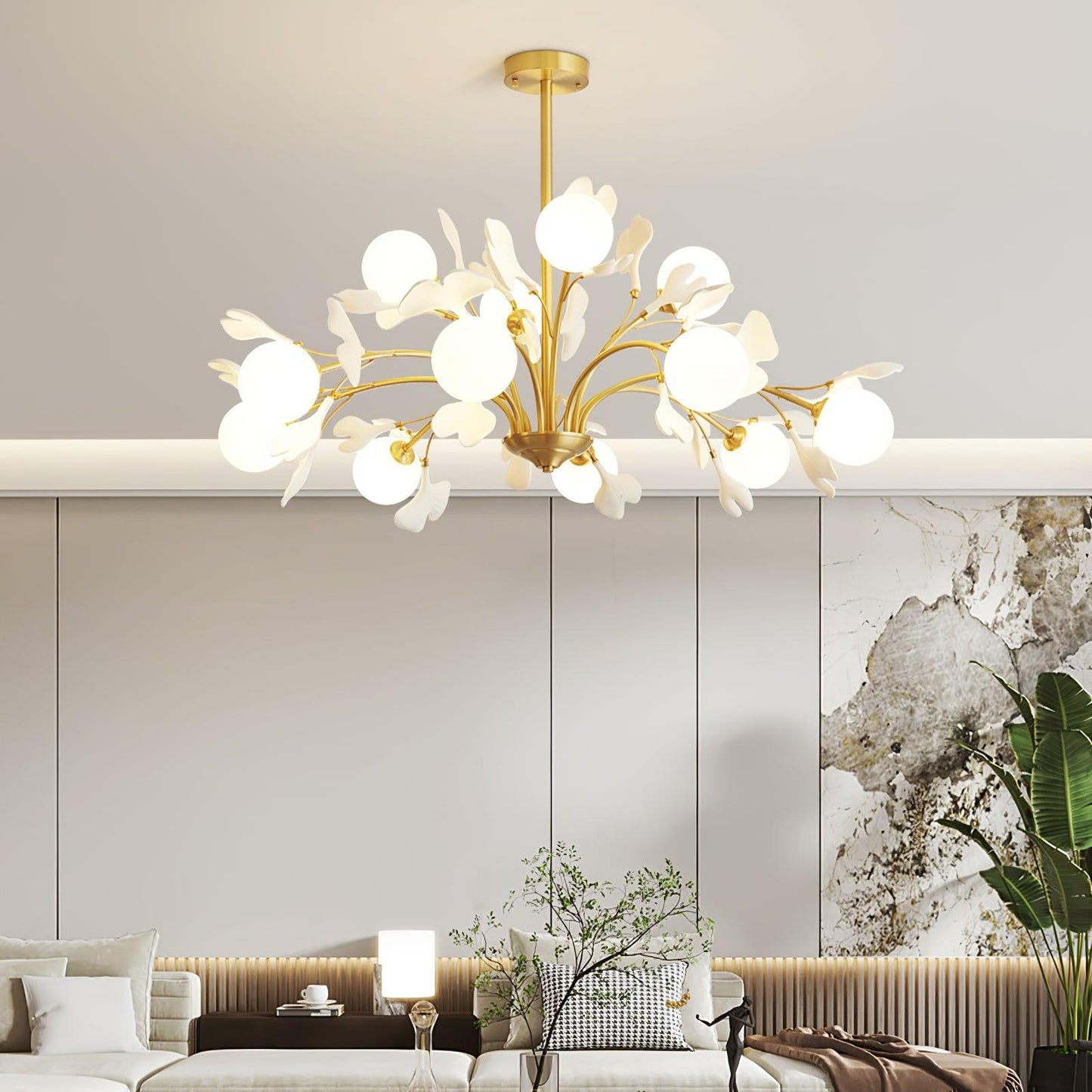 Thalassa Gingko Chandelier - YIOSI
