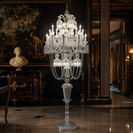 Tiered Beaded Crystal Floor Lamp
