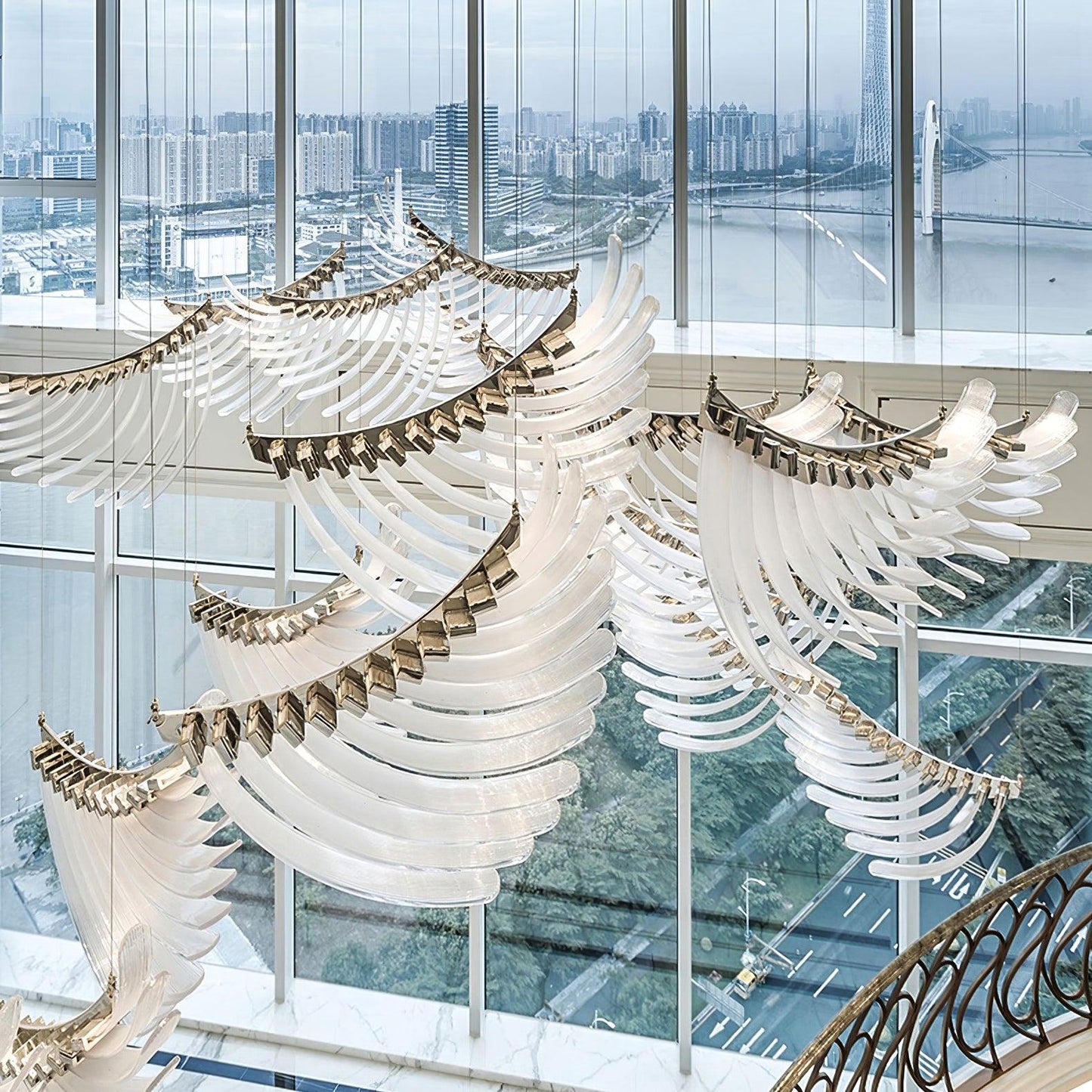 Tiered Palmette Chandelier - YIOSI