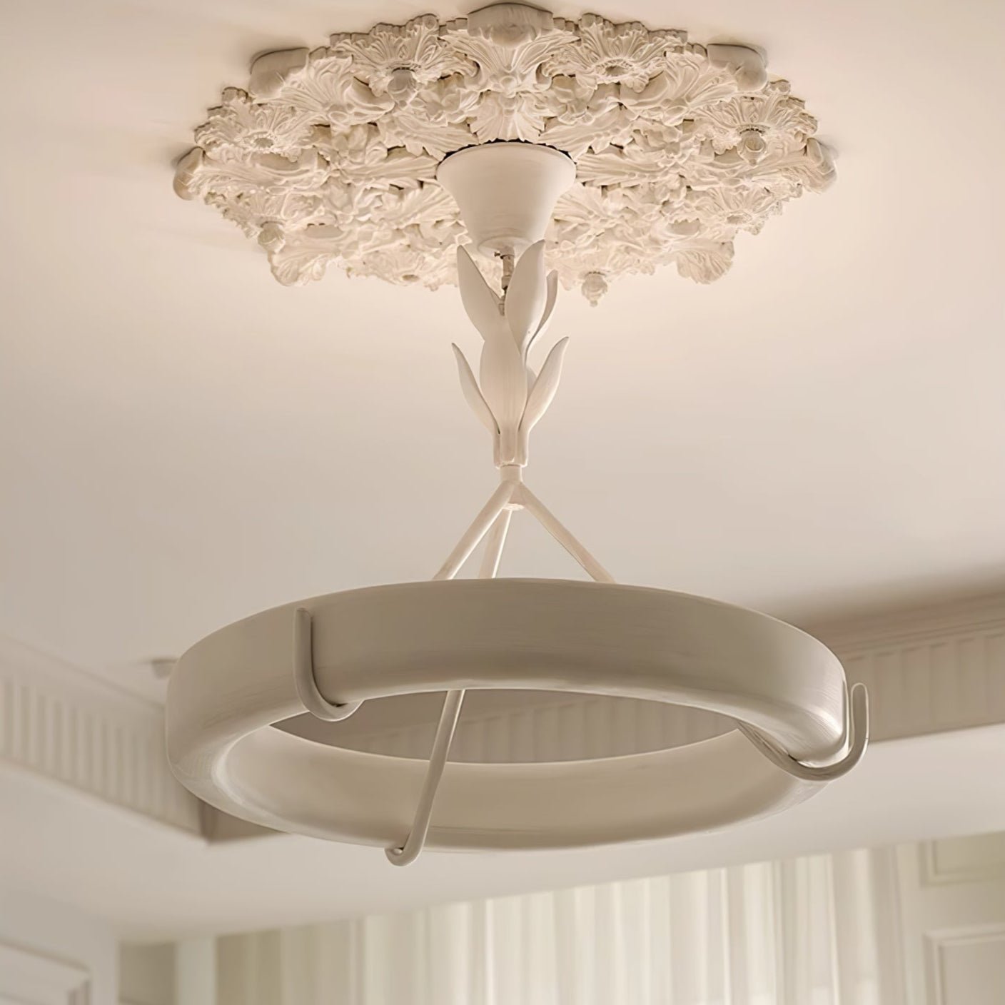 Tinsley Plaster Chandelier - YIOSI