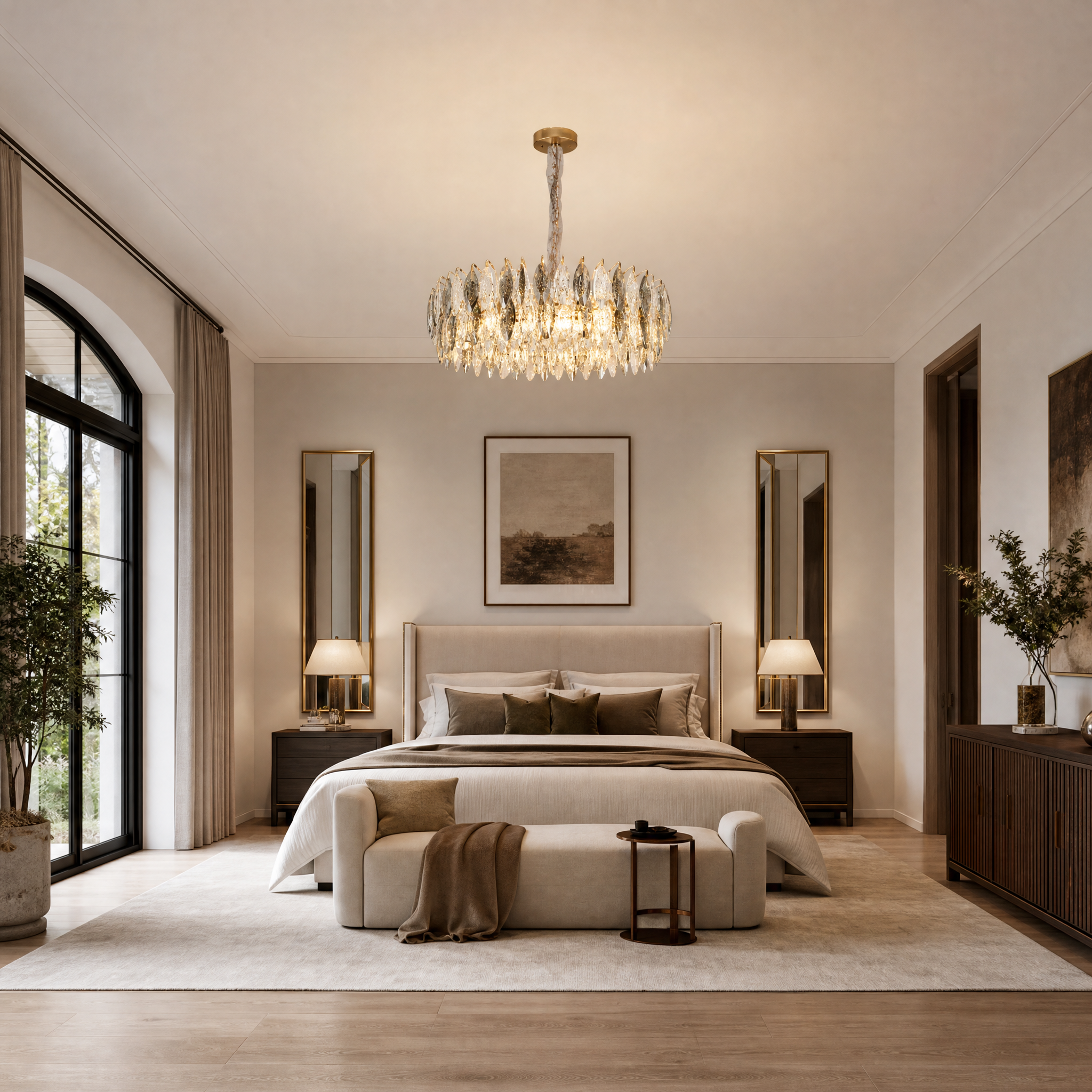 Tondo Crystal Chandelier