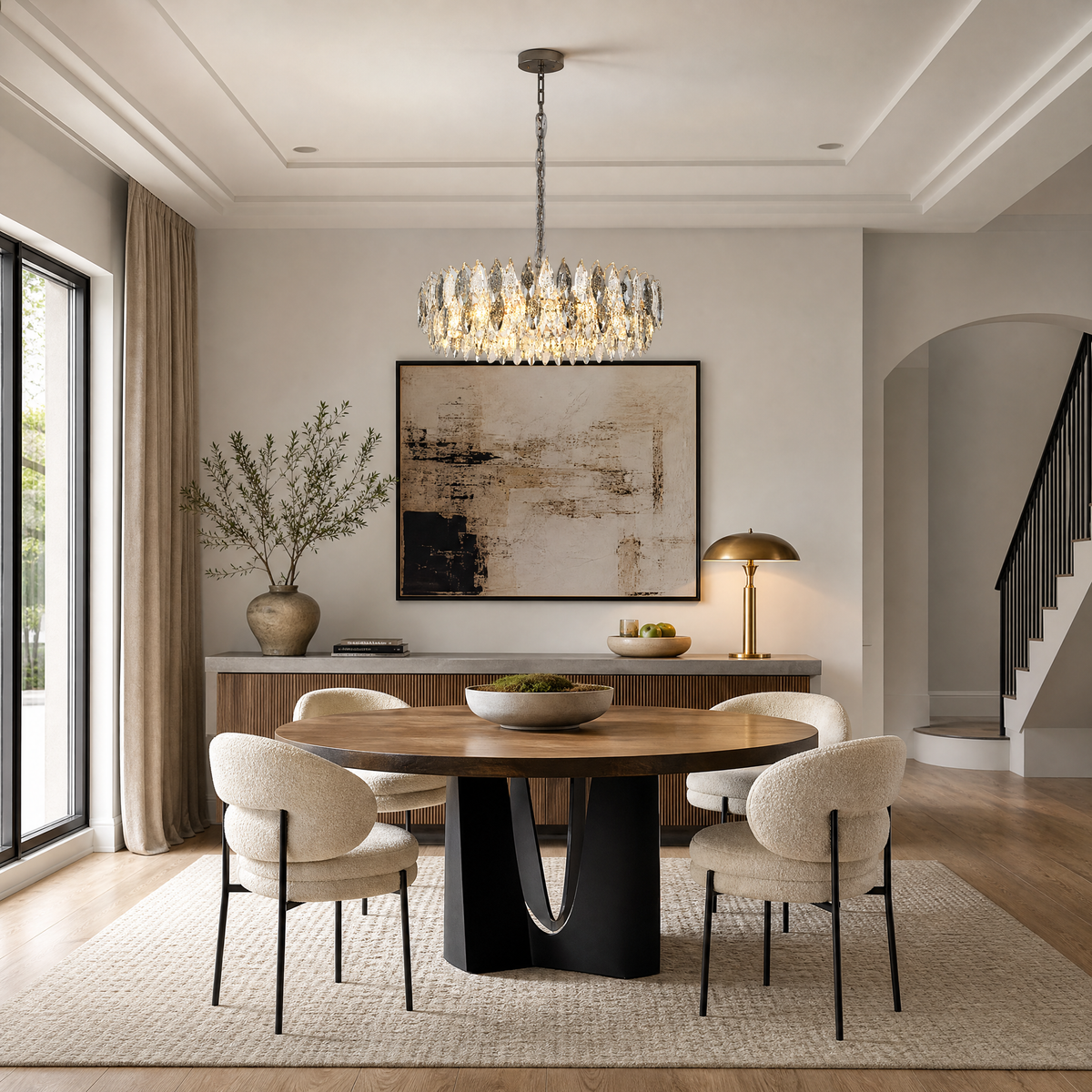 Tondo Crystal Chandelier