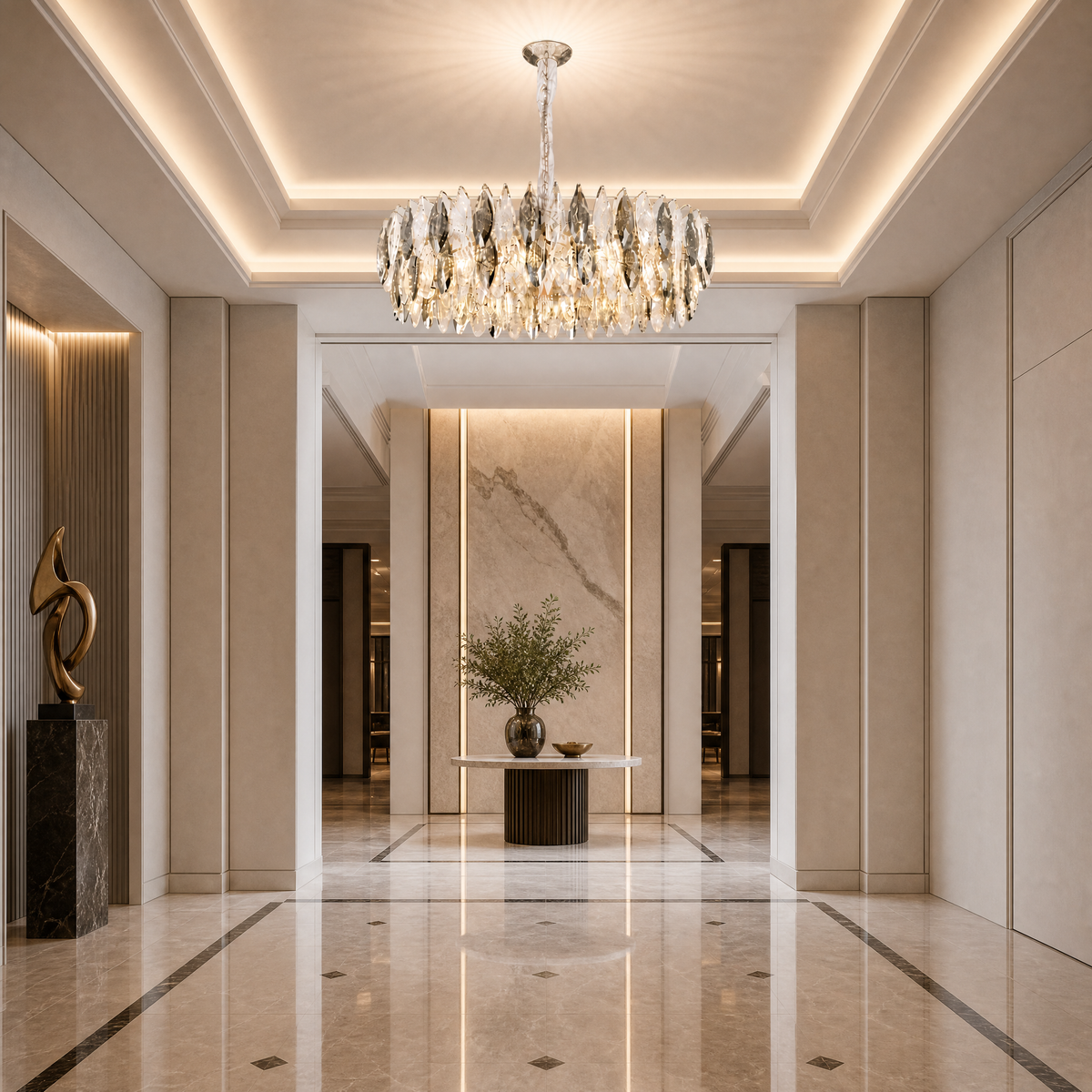 Tondo Crystal Chandelier