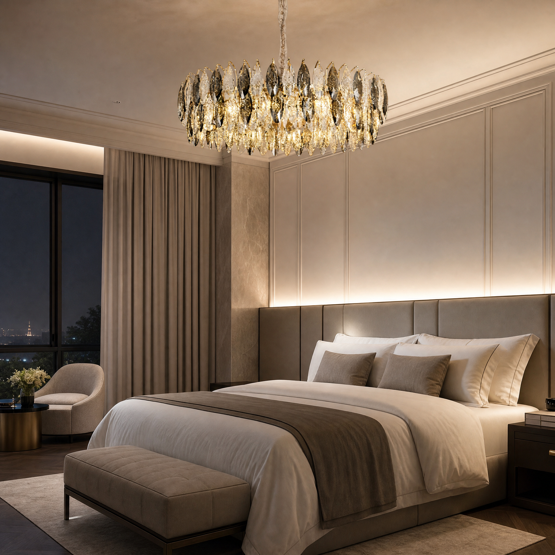 Tondo Crystal Chandelier