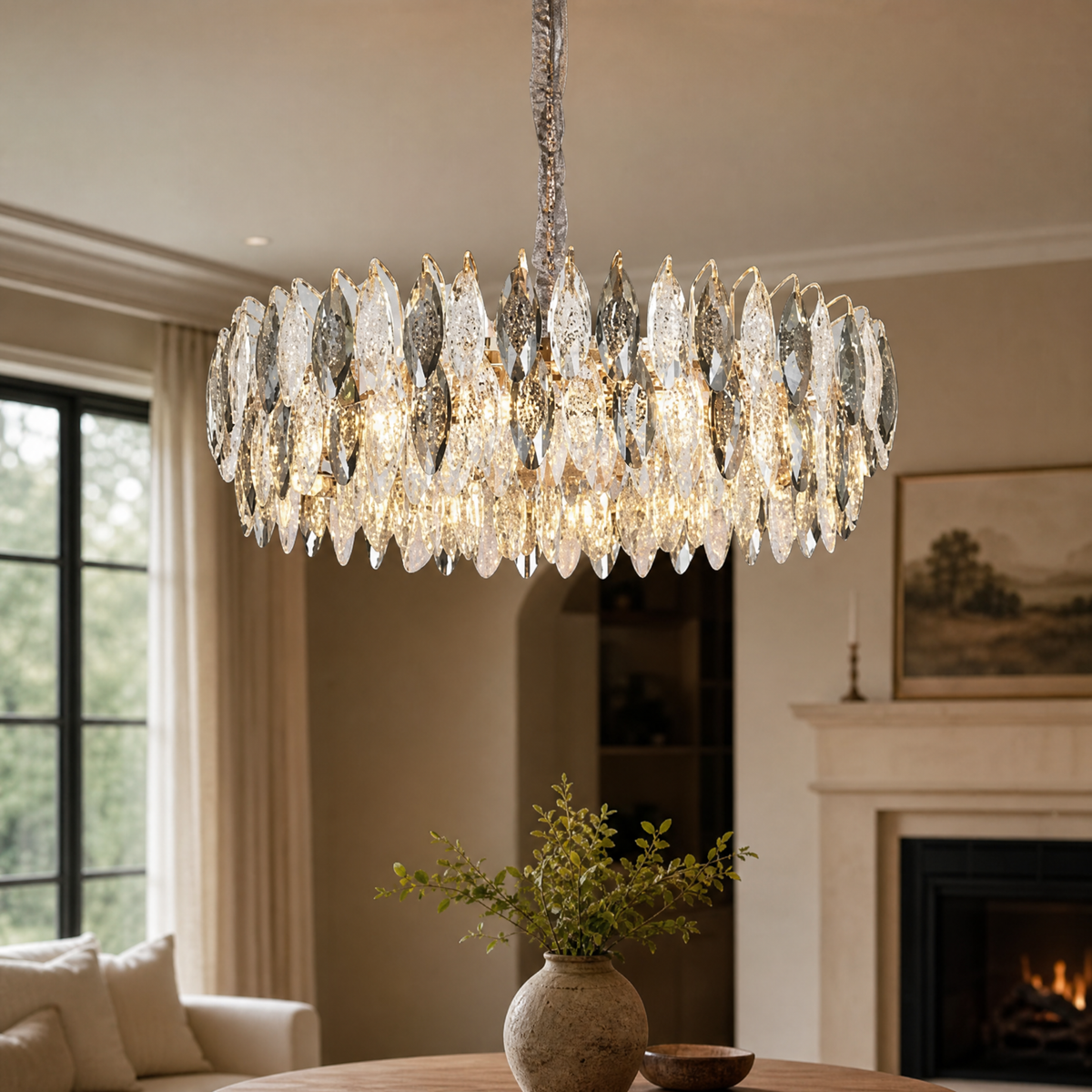 Tondo Crystal Chandelier