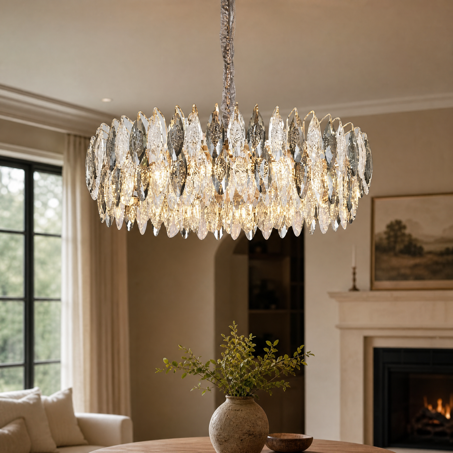 Tondo Crystal Chandelier