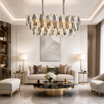 Tondo Crystal Rectangular Chandelier