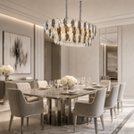 Tondo Crystal Rectangular Chandelier