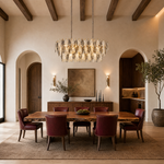 Tondo Crystal Rectangular Chandelier
