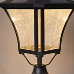 Traditional Matte Black Cast Aluminum Outdoor Post Lantern
