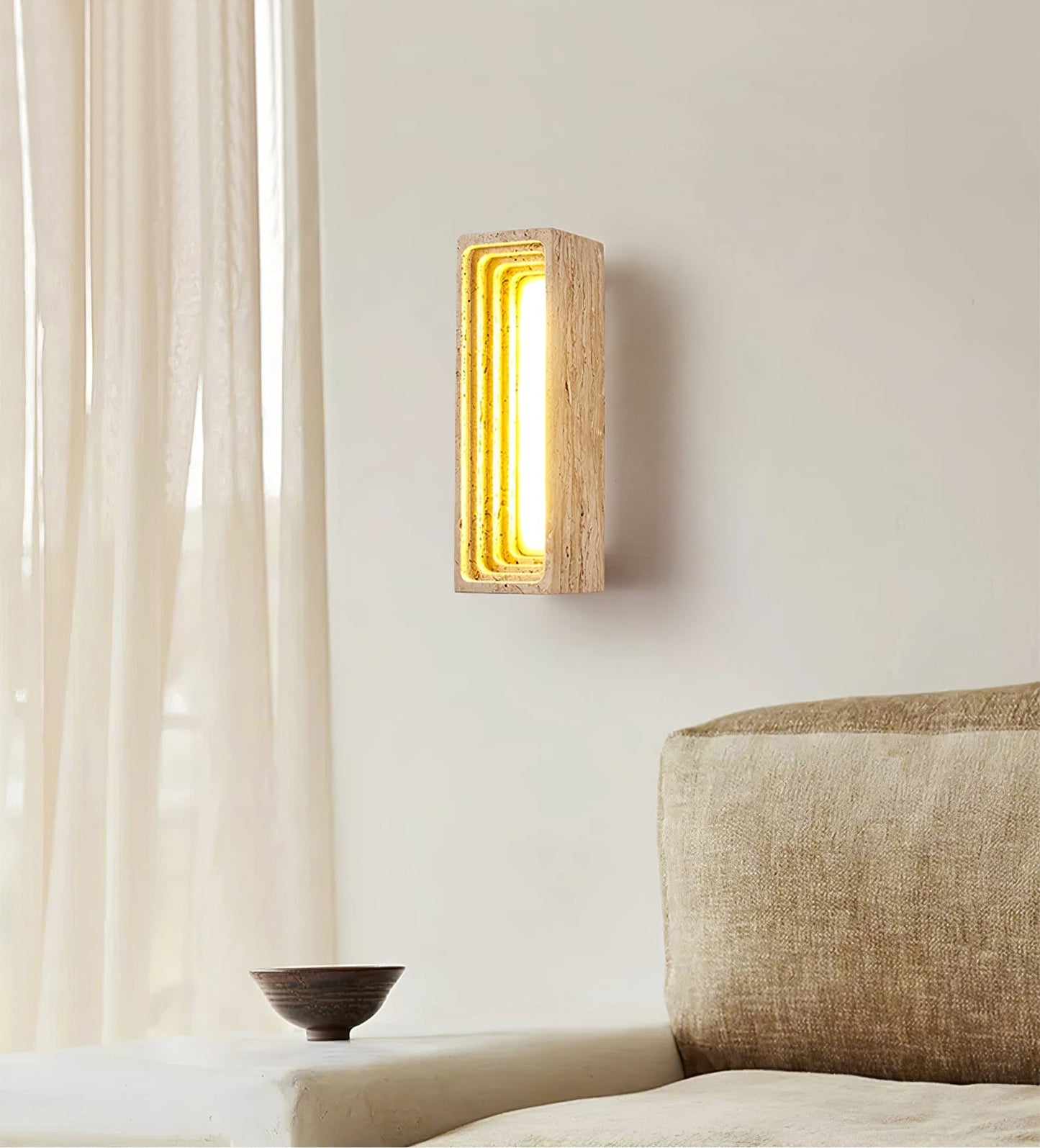 Canyon Travertine Wall Sconce - YIOSI