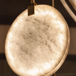 Triple Disc Pendant Alabaster