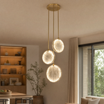 Triple Disc Pendant Alabaster