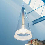 Elegant Tuileries Glass Pendant Light with Chrome Iron Frame