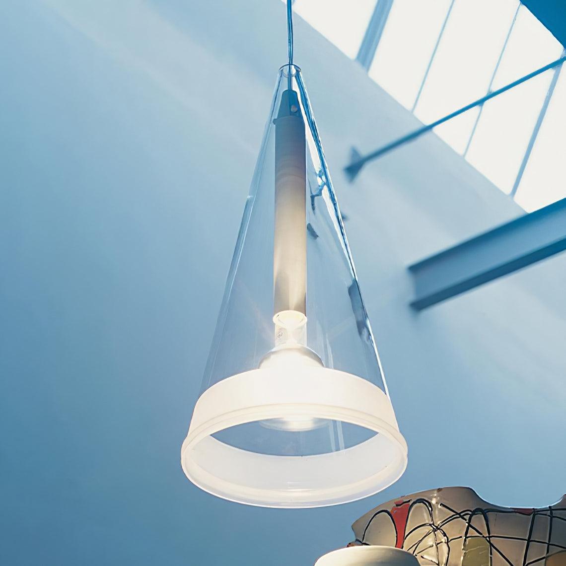 Elegant Tuileries Glass Pendant Light with Chrome Iron Frame