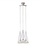 Elegant Tuileries Glass Pendant Light with Chrome Iron Frame