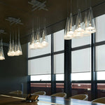 Elegant Tuileries Glass Pendant Light with Chrome Iron Frame