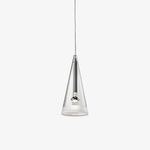 Elegant Tuileries Glass Pendant Light with Chrome Iron Frame