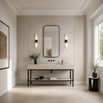 Twin Tube Black Wall Sconce