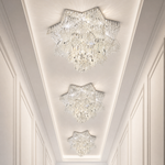 Universo Crystal Flush Pendant Light