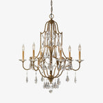 Gold Valentina Crystal Chandelier with Adjustable Heads – Luxury Ceiling Light