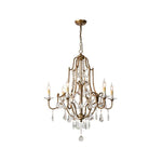 Gold Valentina Crystal Chandelier with Adjustable Heads – Luxury Ceiling Light