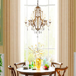 Gold Valentina Crystal Chandelier with Adjustable Heads – Luxury Ceiling Light