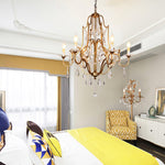 Gold Valentina Crystal Chandelier with Adjustable Heads – Luxury Ceiling Light