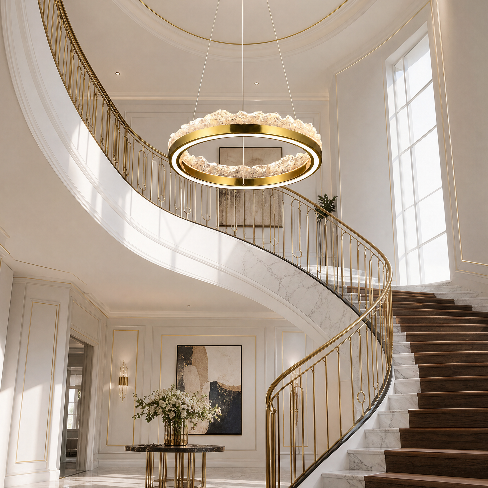 Vast Realm Modern Sculptural Pendant Light