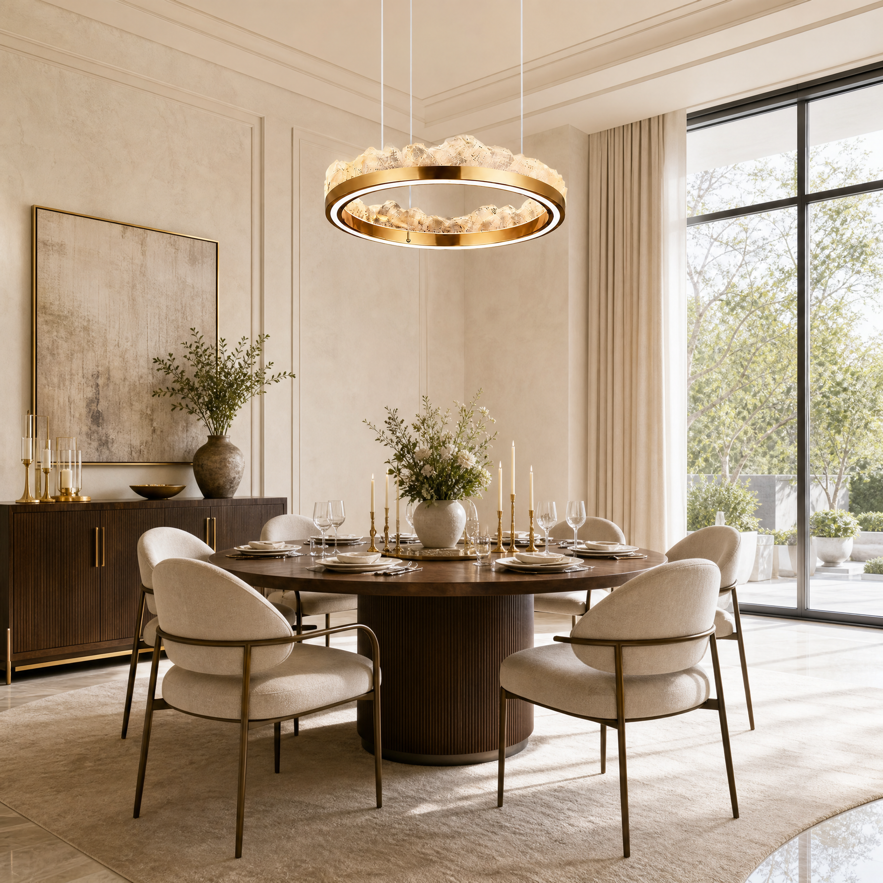Vast Realm Modern Sculptural Pendant Light