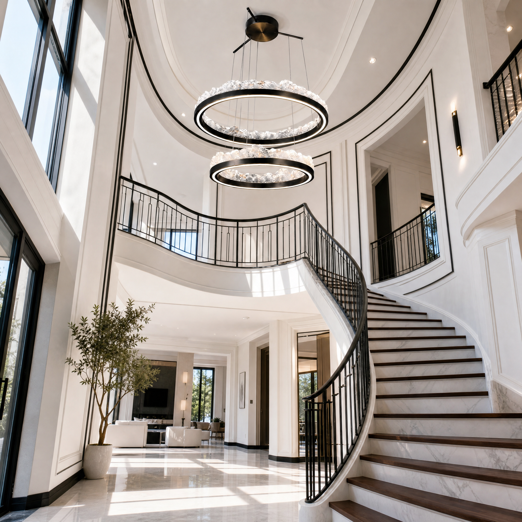 Vast Realm Modern Sculptural Pendant Light