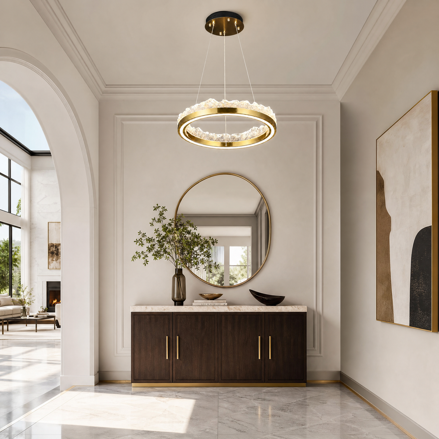 Vast Realm Modern Sculptural Pendant Light