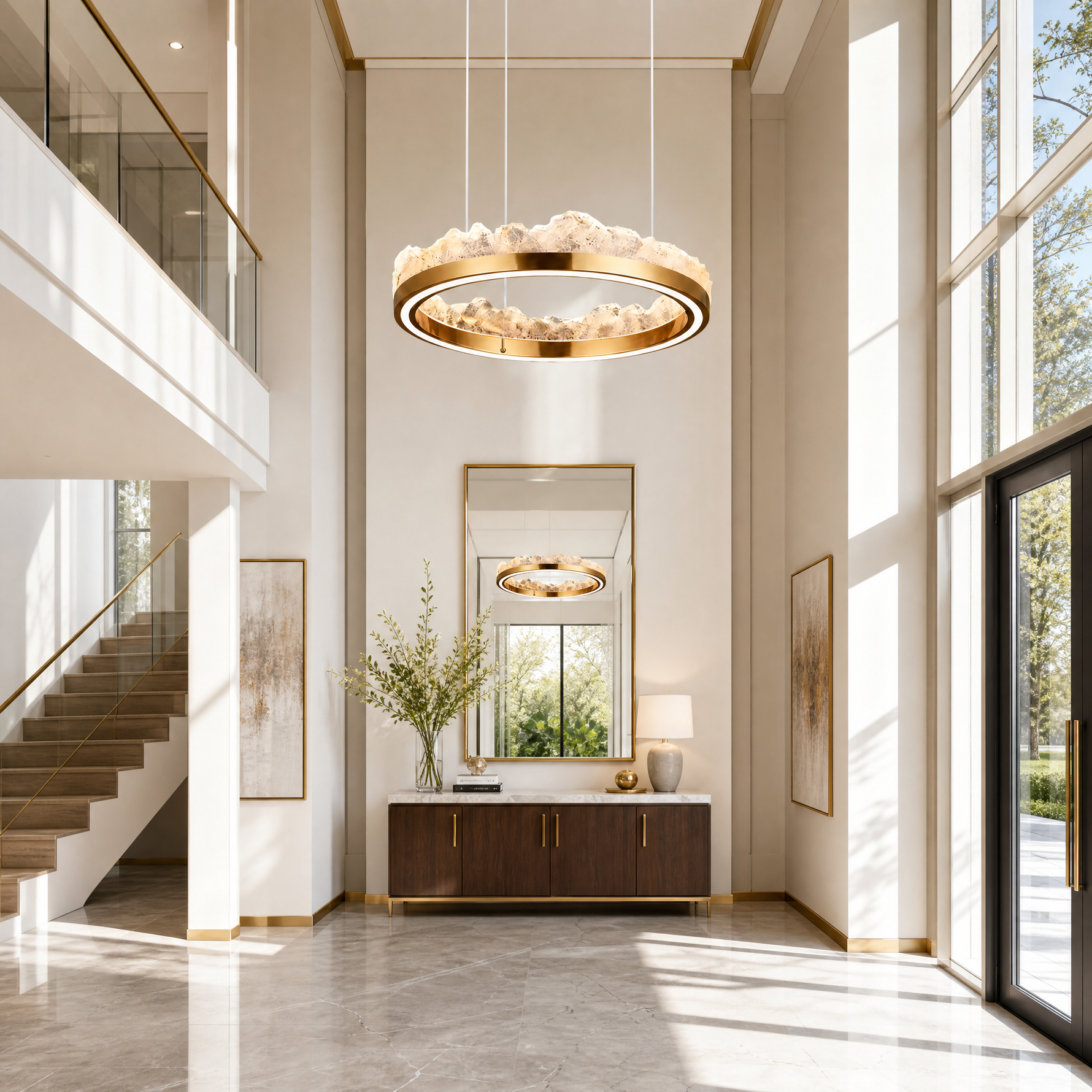 Vast Realm Modern Sculptural Pendant Light