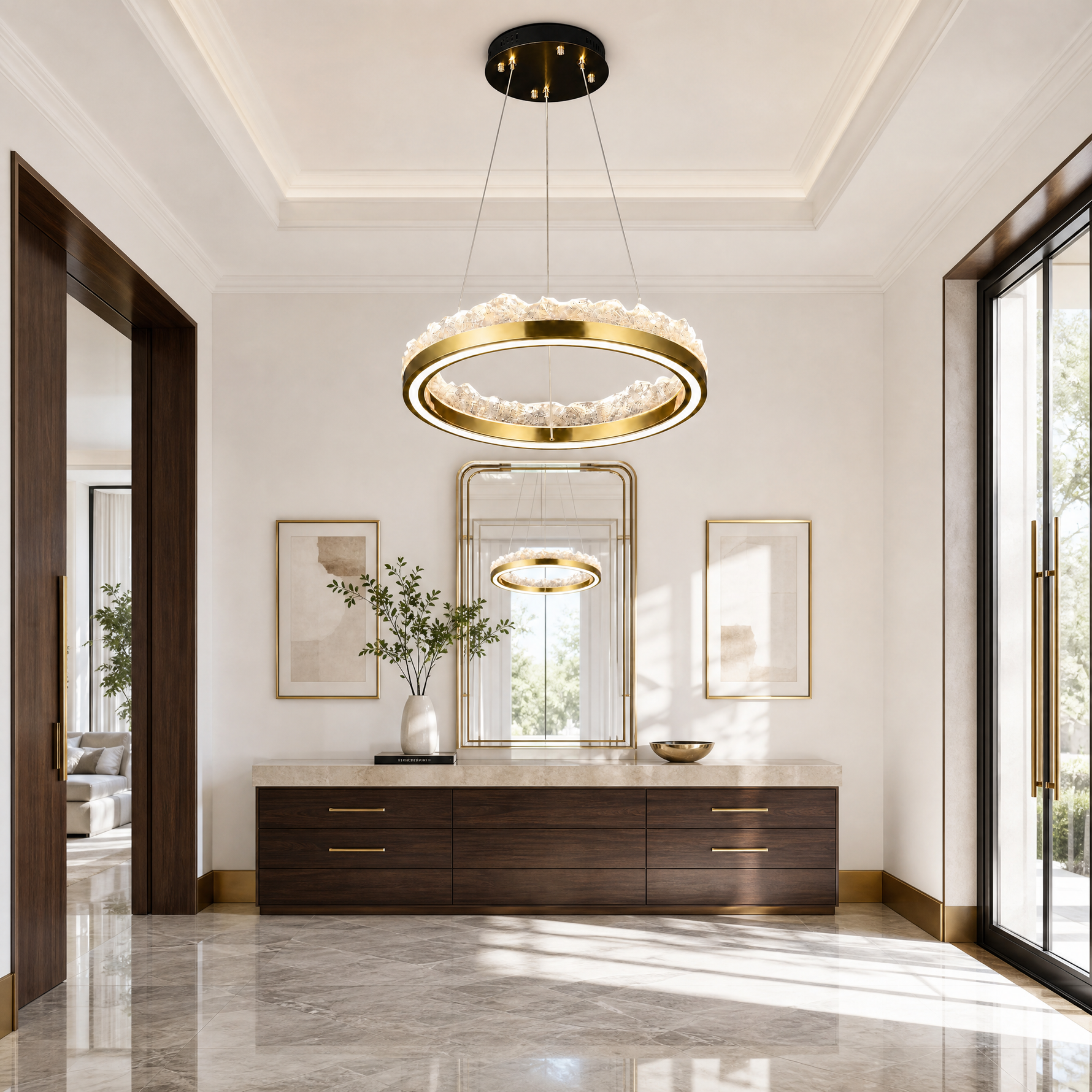 Vast Realm Modern Sculptural Pendant Light