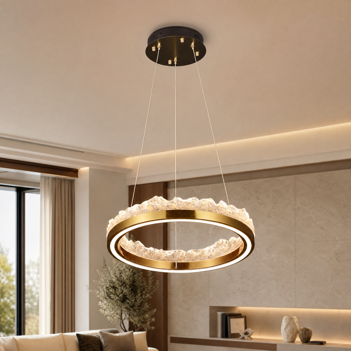 Vast Realm Modern Sculptural Pendant Light