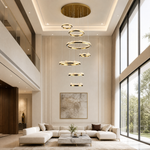 Vast Realm Modern Sculptural Ring Chandelier