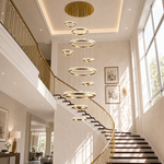 Vast Realm Modern Sculptural Ring Chandelier