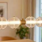Vela Hand-Blown Glass Linear Chandelier