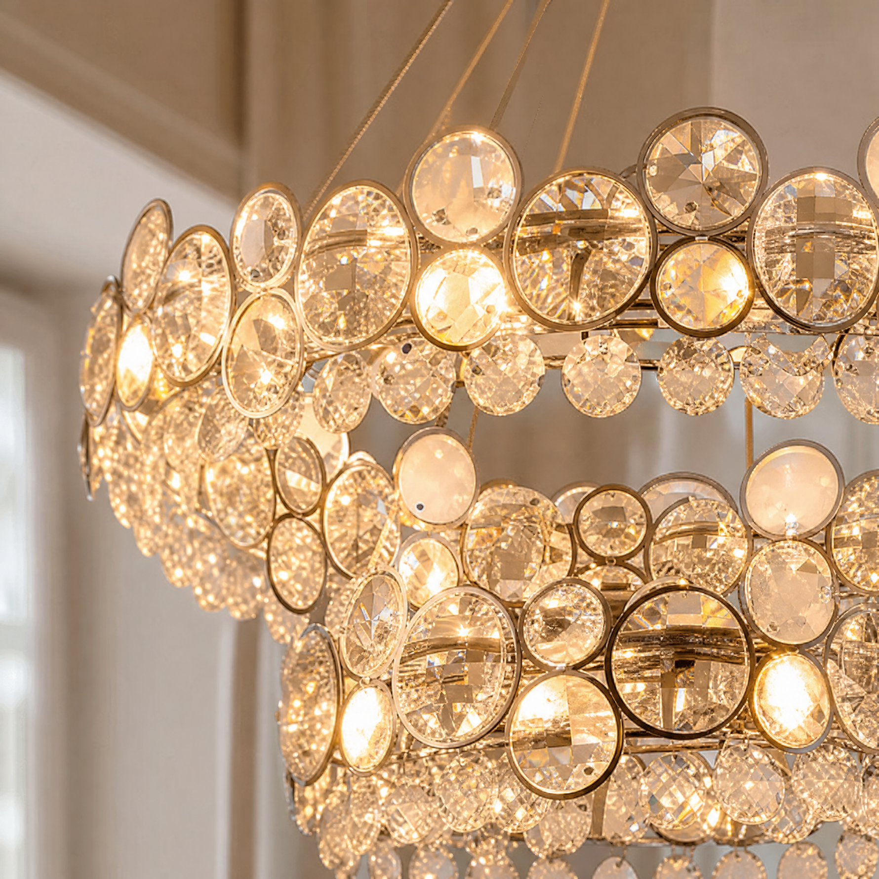 Velo Crystal Crown Chandelier