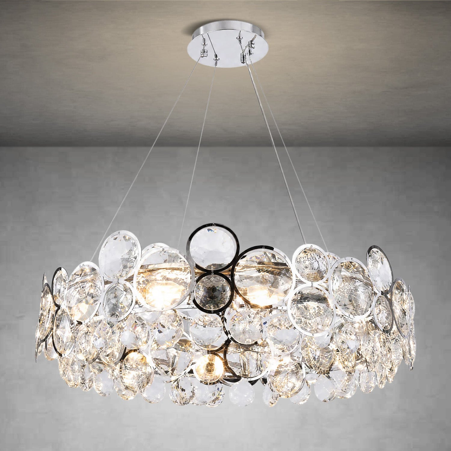 Velo Crystal Globe Chandelier
