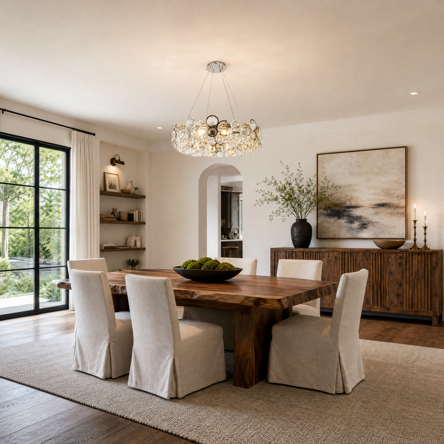 Velo Crystal Globe Chandelier