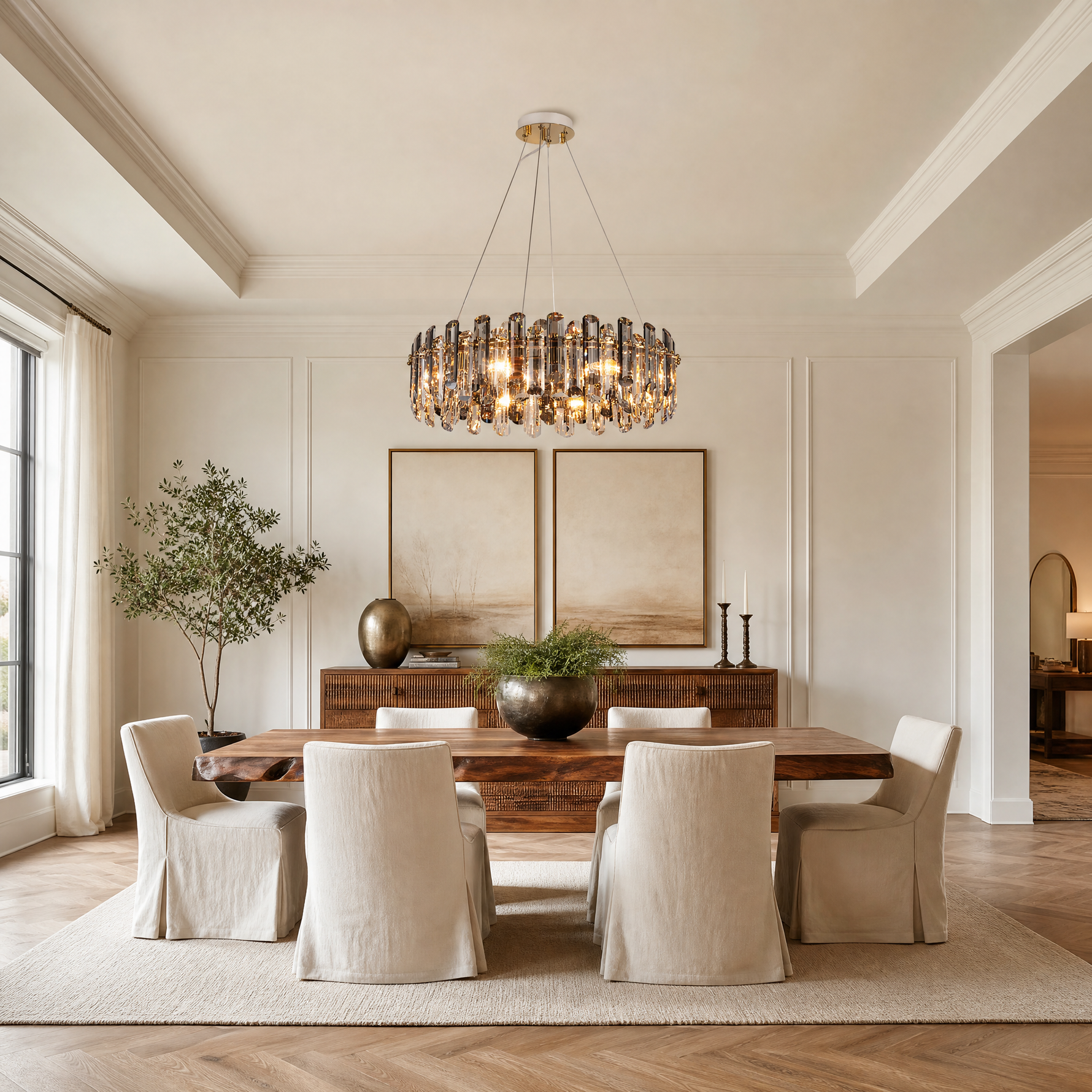 Velo Crystal Halo Chandelier