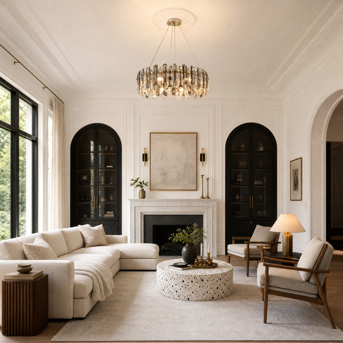 Velo Crystal Halo Chandelier