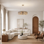 Velo Crystal Halo Chandelier