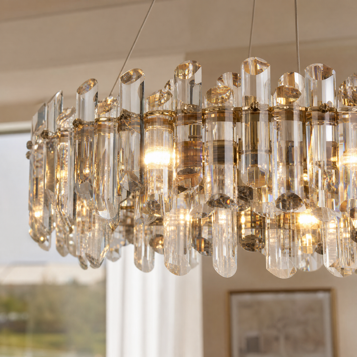 Velo Crystal Halo Chandelier