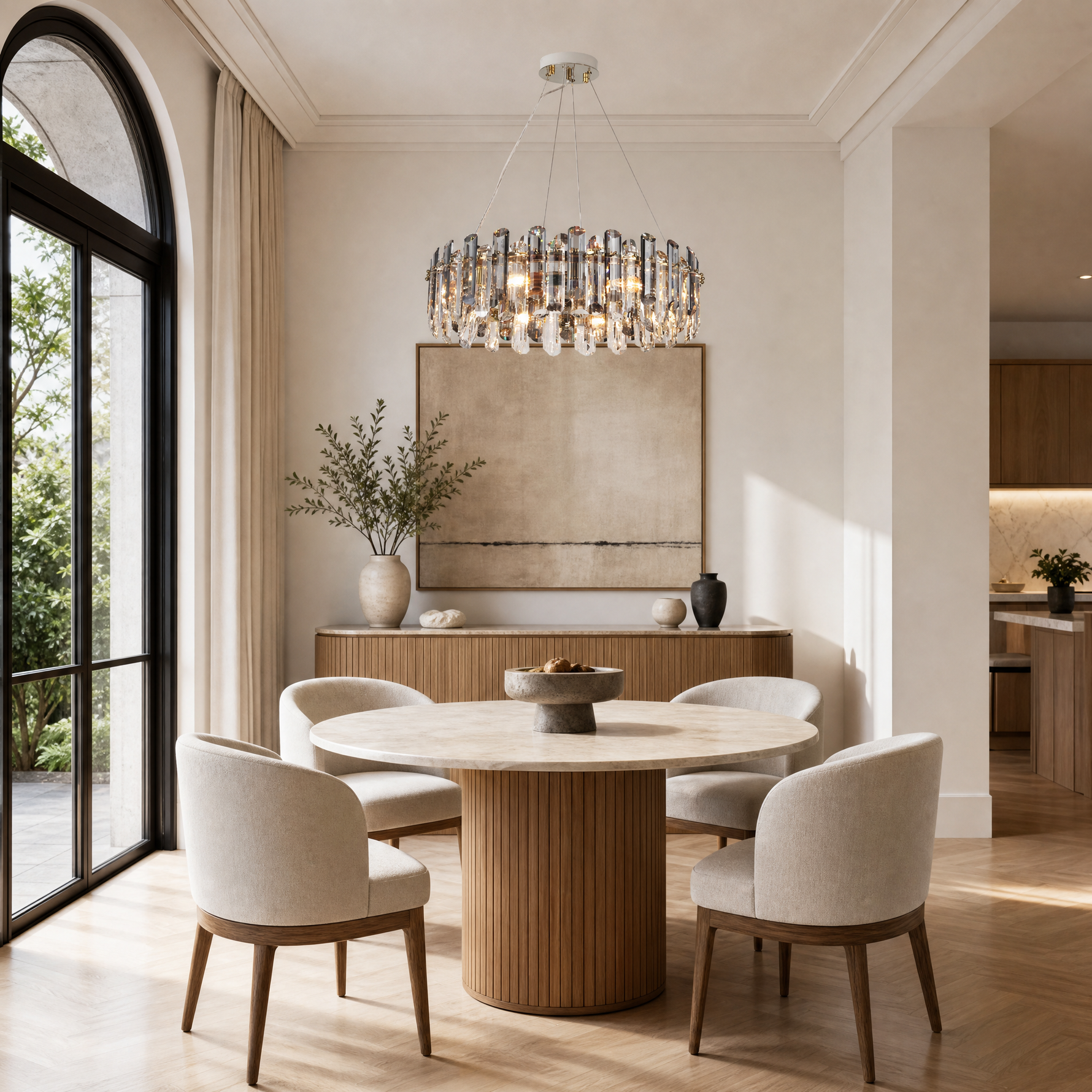 Velo Crystal Halo Chandelier